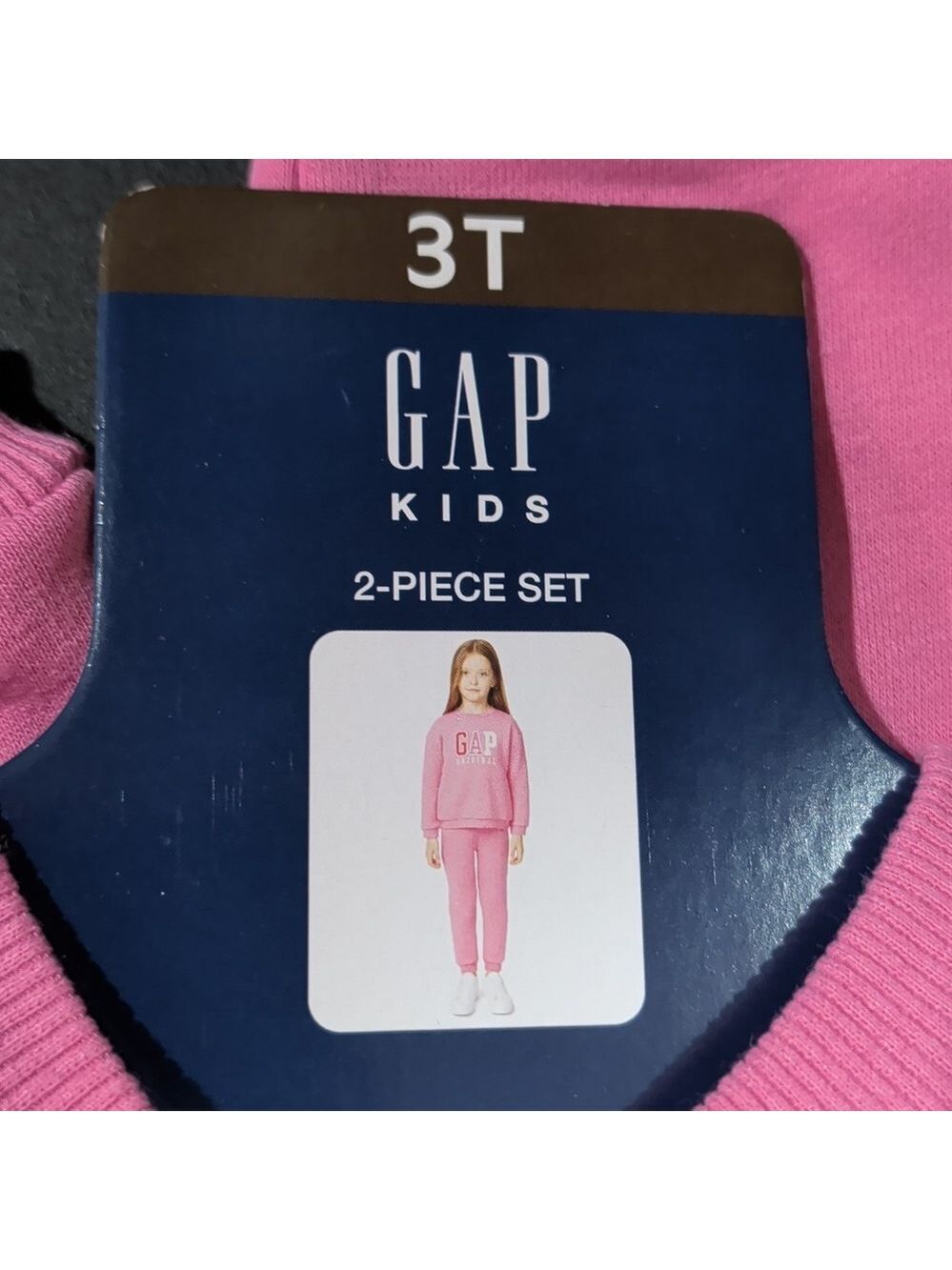 Gap Toddler Girls Logo Fleece Set Pink Multiple Sizes - Picture 7 of 7
